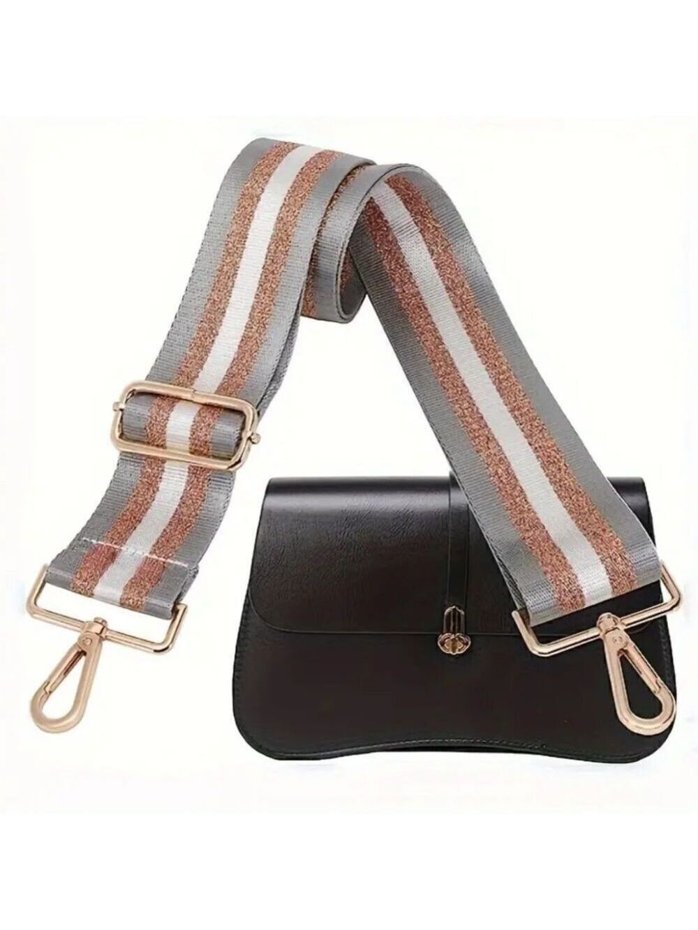 Replacement strap for bag, wide shoulder strap, adjustable canvas straps - Picture 6 of 15
